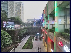 Wongtee Plaza is a modern underground mall, partly outdoors at the Citizens Center.